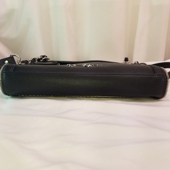 Jessica Simpson Double Strap Black& White Shoulder Bag Purse - Picture 10 of 10